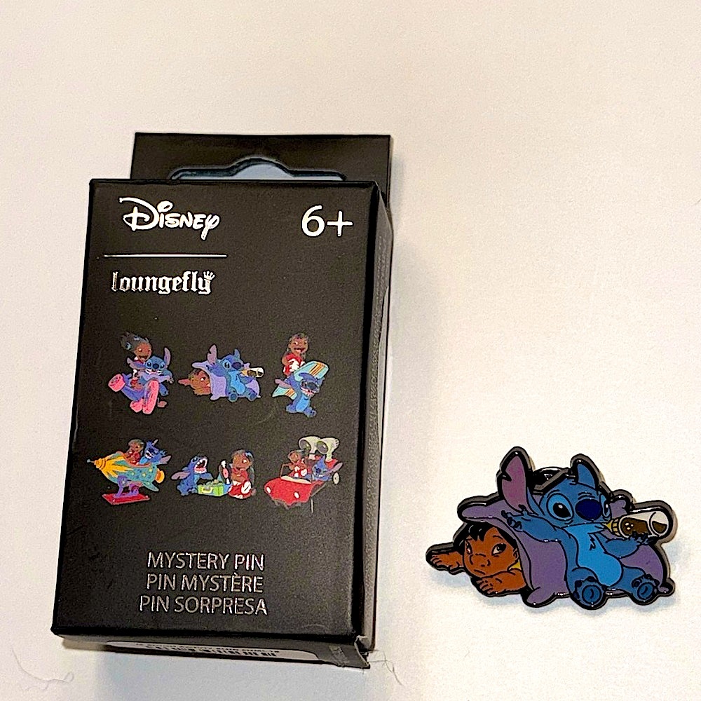Disney Loungefly Stitch Blue & Purple Cartoon Creatures Enamel Pin